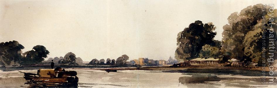 Peter De Wint : Cookham On The Thames